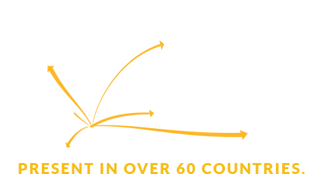 Present in over 60 countries